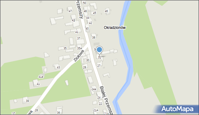 Dąbrowa Górnicza, Białej Przemszy, 31, mapa Dąbrowa Górnicza