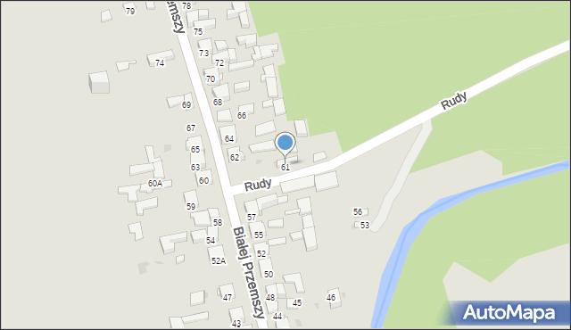 Dąbrowa Górnicza, Białej Przemszy, 61, mapa Dąbrowa Górnicza