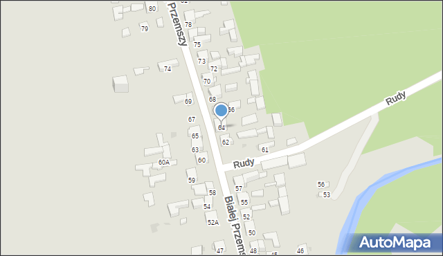 Dąbrowa Górnicza, Białej Przemszy, 64, mapa Dąbrowa Górnicza