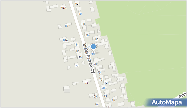 Dąbrowa Górnicza, Białej Przemszy, 81, mapa Dąbrowa Górnicza