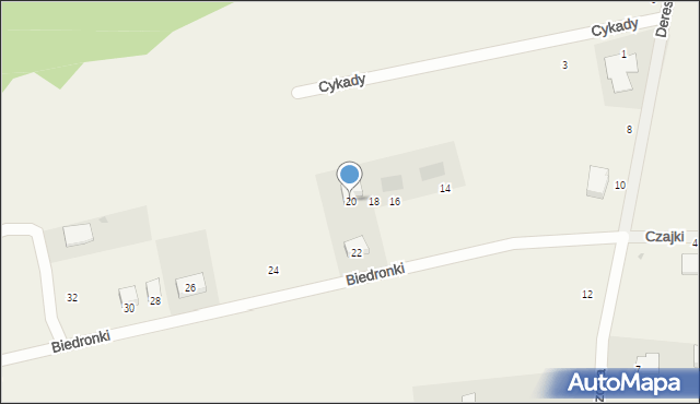 Dobra, Biedronki, 20, mapa Dobra