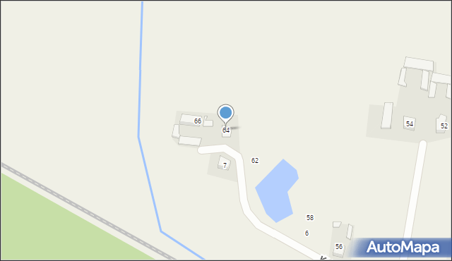 Dobrzyniewo Duże, Białostocka, 64, mapa Dobrzyniewo Duże