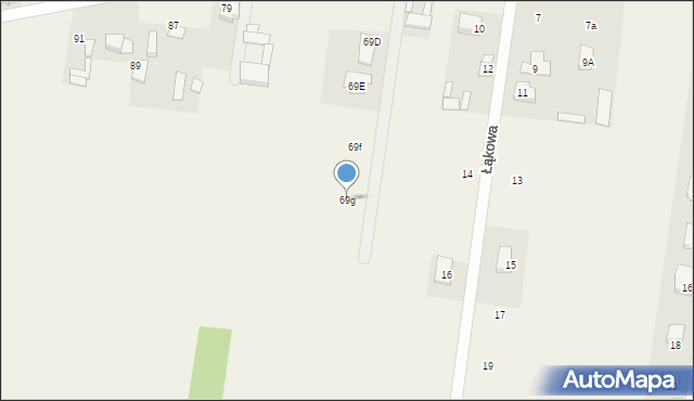 Dobrzyniewo Duże, Białostocka, 69g, mapa Dobrzyniewo Duże