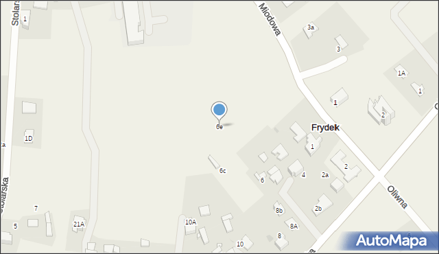 Frydek, Bieruńska, 6e, mapa Frydek
