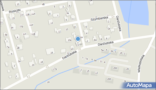 Gdańsk, Bieszczadzka, 1, mapa Gdańska