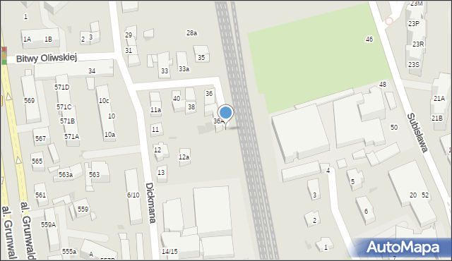 Gdańsk, Bitwy Oliwskiej, 36b, mapa Gdańska