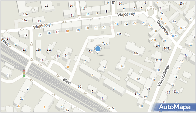 Gdańsk, Biała, 6b, mapa Gdańska