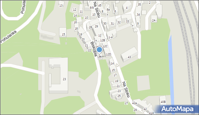 Gdańsk, Biskupia, 25, mapa Gdańska