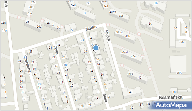 Gdynia, Biała, 18, mapa Gdyni