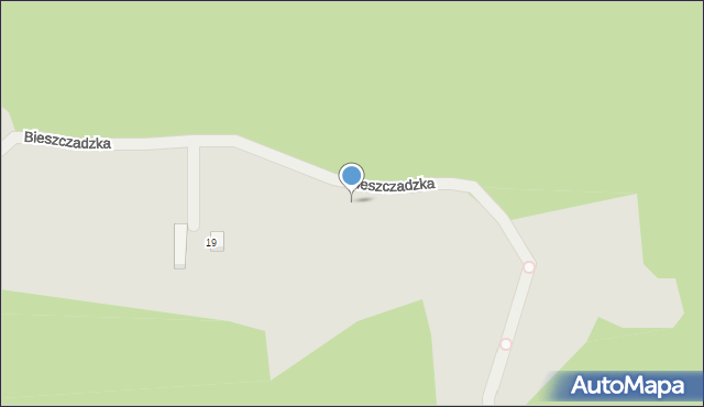 Gdynia, Bieszczadzka, 40, mapa Gdyni