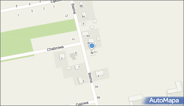 Giełczyn, Bielna, 6e, mapa Giełczyn