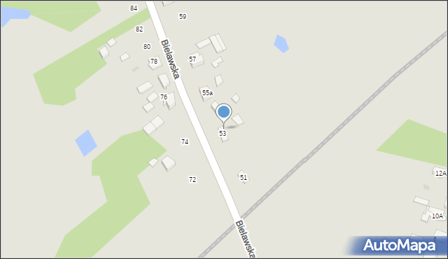 Głowno, Bielawska, 53a, mapa Głowno