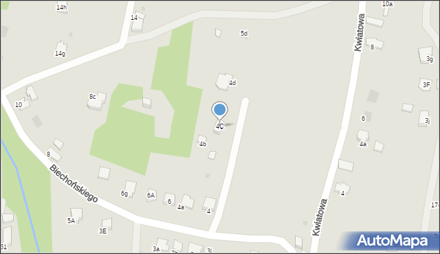 Gorlice, Biechońskiego Wojciecha, 4C, mapa Gorlic
