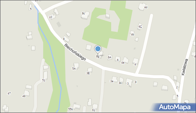 Gorlice, Biechońskiego Wojciecha, 6g, mapa Gorlic