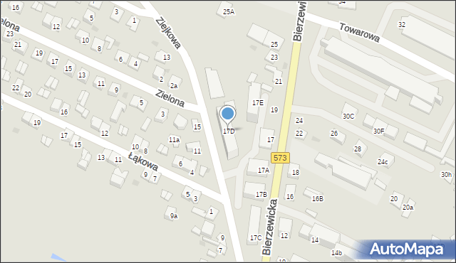 Gostynin, Bierzewicka, 17D, mapa Gostynin