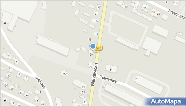 Gostynin, Bierzewicka, 29A, mapa Gostynin