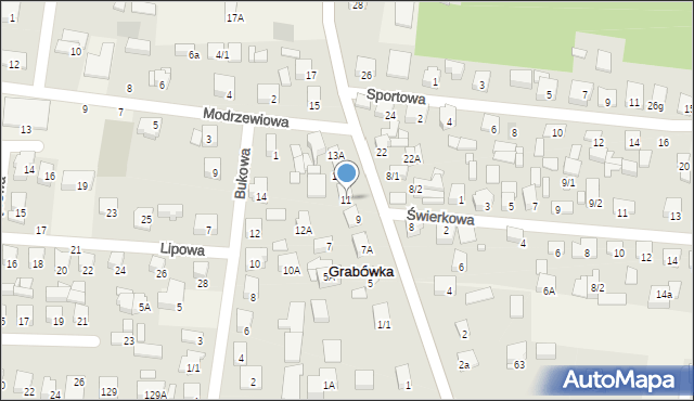 Grabówka, Białostocka, 11, mapa Grabówka