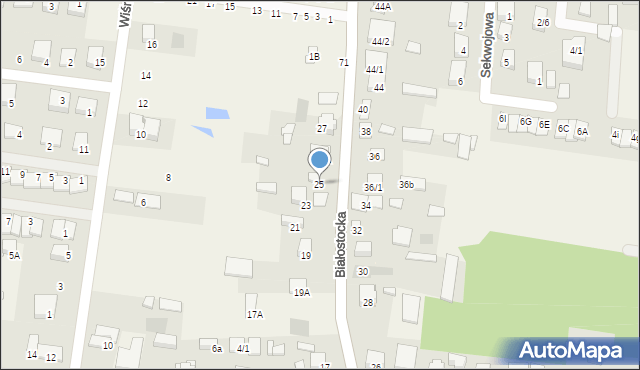 Grabówka, Białostocka, 25, mapa Grabówka