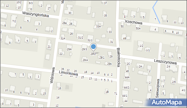 Grabówka, Białostocka, 29/2, mapa Grabówka