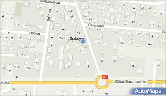 Grabówka, Białostocka, 3, mapa Grabówka