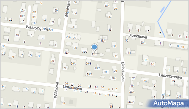 Grabówka, Białostocka, 31/1, mapa Grabówka