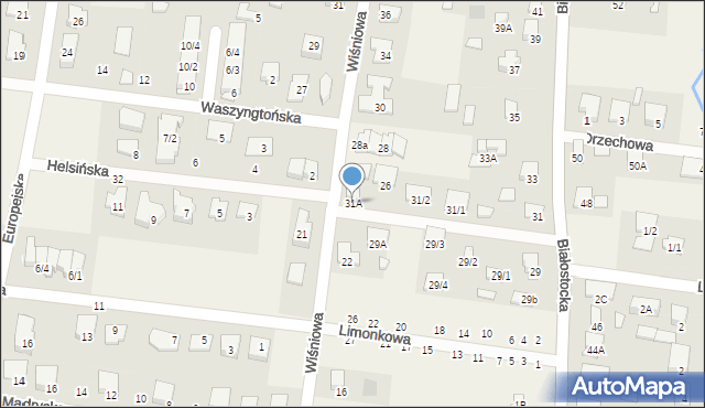 Grabówka, Białostocka, 31A, mapa Grabówka