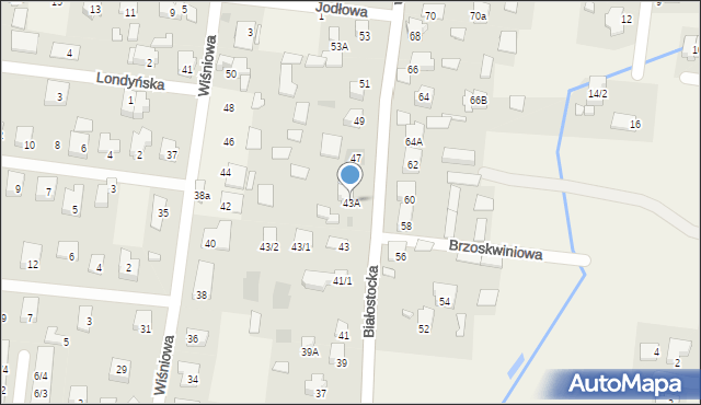 Grabówka, Białostocka, 43A, mapa Grabówka