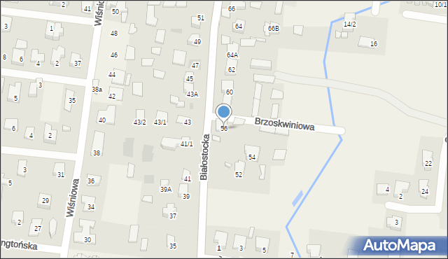 Grabówka, Białostocka, 56, mapa Grabówka