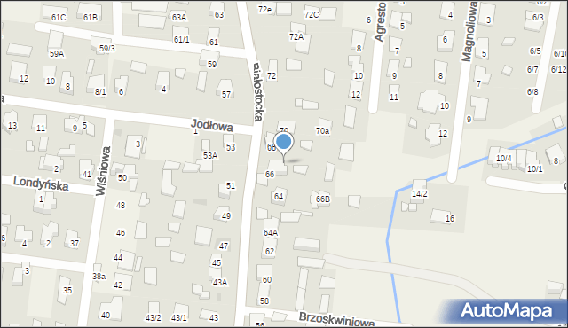 Grabówka, Białostocka, 687, mapa Grabówka