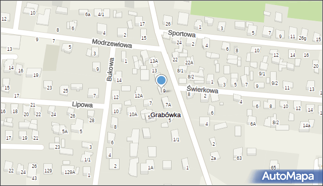 Grabówka, Białostocka, 9/1, mapa Grabówka
