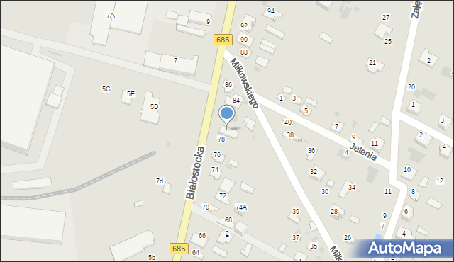 Hajnówka, Białostocka, 80, mapa Hajnówka