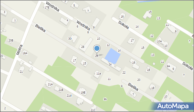 Henryków-Urocze, Bielika, 26, mapa Henryków-Urocze