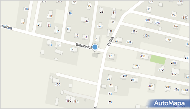 Jankowice, Biasowicka, 1c, mapa Jankowice