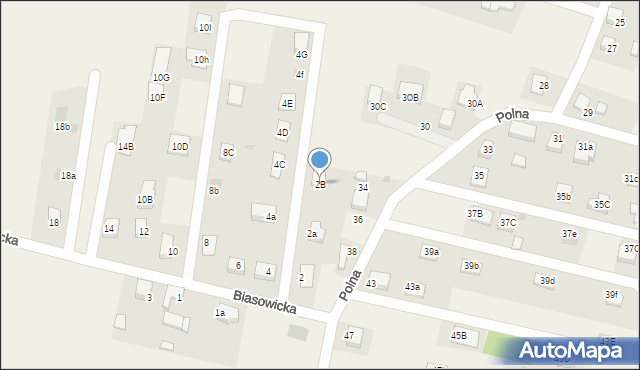 Jankowice, Biasowicka, 2B, mapa Jankowice