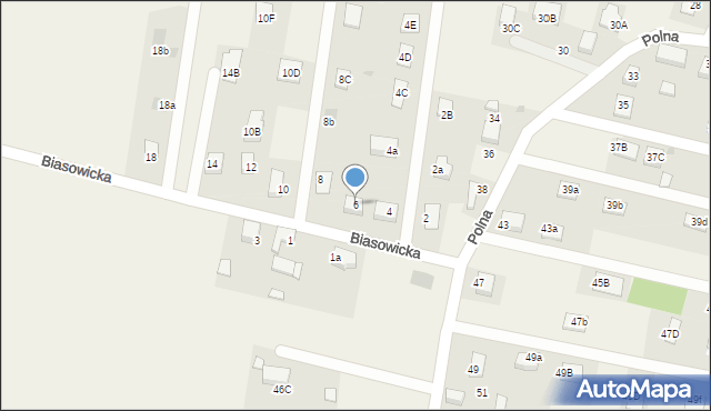 Jankowice, Biasowicka, 6, mapa Jankowice