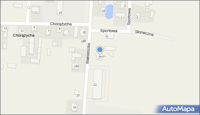 Janów, Białostocka, 27, mapa Janów