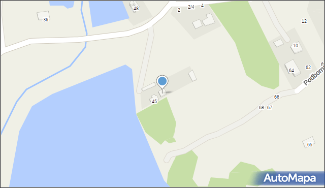 Janów Podlaski, Bialska, 45A, mapa Janów Podlaski