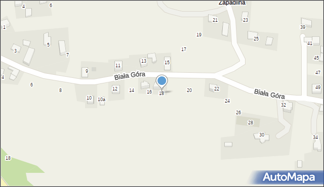 Januszowice, Biała Góra, 18, mapa Januszowice