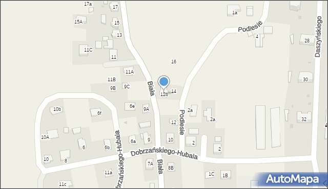 Jawiszowice, Biała, 12b, mapa Jawiszowice