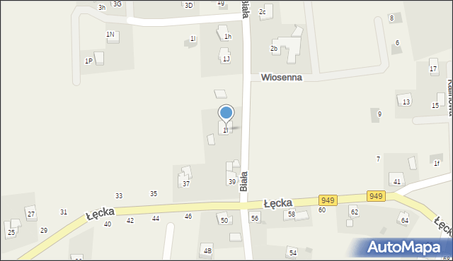 Jawiszowice, Biała, 1I, mapa Jawiszowice