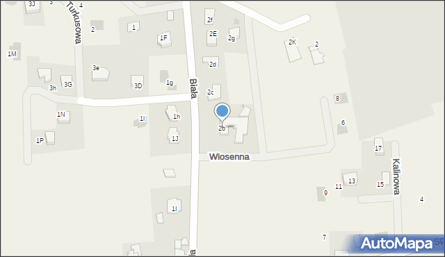 Jawiszowice, Biała, 2b, mapa Jawiszowice