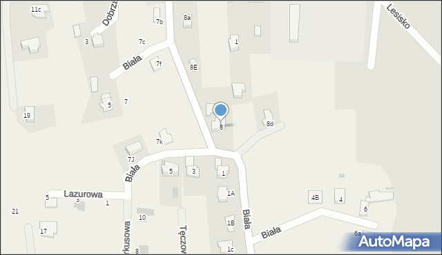 Jawiszowice, Biała, 8, mapa Jawiszowice