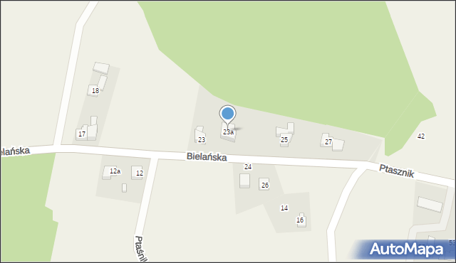 Jawiszowice, Bielańska, 23a, mapa Jawiszowice