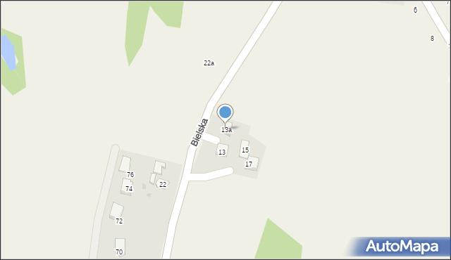 Jawiszowice, Bielska, 13a, mapa Jawiszowice