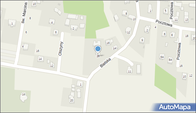 Jawiszowice, Bielska, 18, mapa Jawiszowice