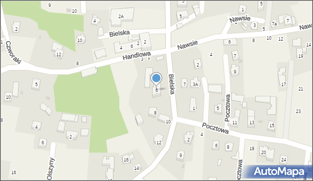 Jawiszowice, Bielska, 6, mapa Jawiszowice