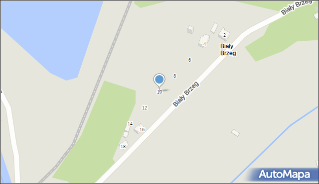 Jaworzno, Biały Brzeg, 10, mapa Jaworzno