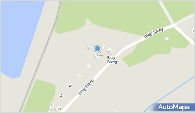 Jaworzno, Biały Brzeg, 4, mapa Jaworzno