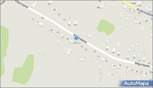 Józefów, Biłgorajska, 55, mapa Józefów