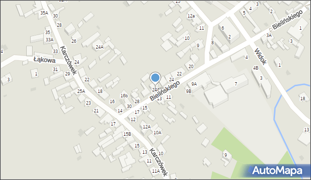 Karczew, Bielińskiego Franciszka, 24A, mapa Karczew